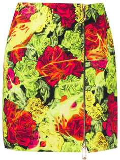Versace floral-print skirt