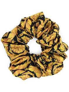 Versace Barocco print hair scrunchie