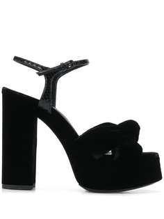 Saint Laurent босоножки Bianca 85 с узлом