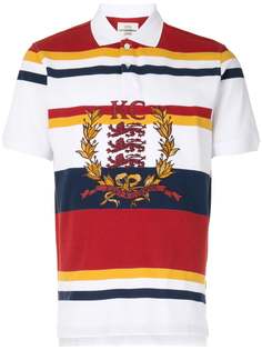 Kent & Curwen полосатая рубашка поло с вышитым логотипом