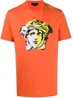 Versace футболка с вышивкой Medusa
