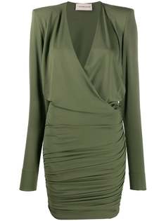 Alexandre Vauthier wrap long-sleeve mini dress