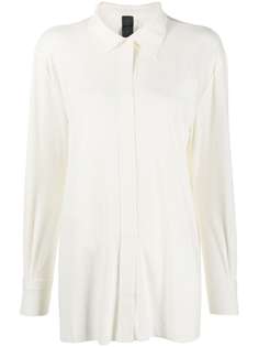 Norma Kamali concealed-placket blouse
