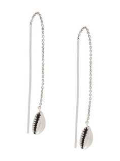Isabel Marant shell-effect drop earrings
