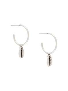 Isabel Marant shell-charm hoop earrings