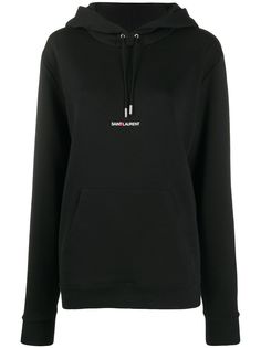 Saint Laurent logo print hoodie