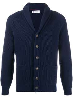 Brunello Cucinelli кардиган в рубчик