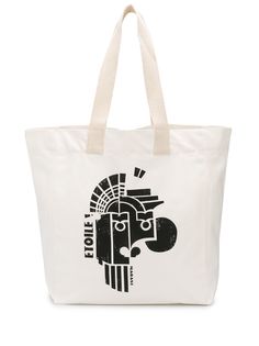 Isabel Marant сумка-тоут с логотипом и геометричным принтом