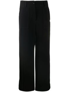 Sacai high-waisted straight leg trousers