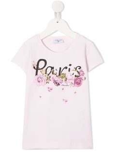 Monnalisa футболка с логотипом