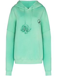 We11done logo-print hoodie