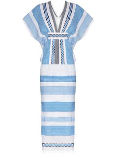 lemlem Mizan stripe-pattern midi dress