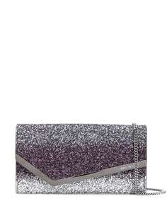 Jimmy Choo Emmie glitter clutch bag