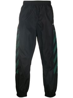 Off-White спортивные брюки с диагональными полосками