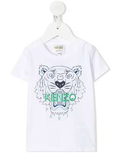 Kenzo Kids футболка с принтом Tiger