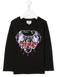 Kenzo Kids футболка с принтом