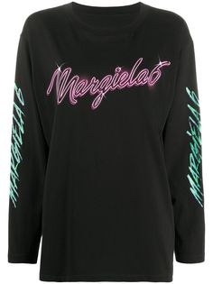 MM6 Maison Margiela logo long sleeve T-shirt