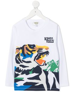 Kenzo Kids футболка Tiger с длинными рукавами