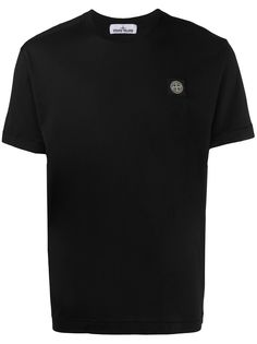 Stone Island футболка с нашивкой-логотипом