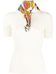 Tory Burch трикотажная футболка в рубчик