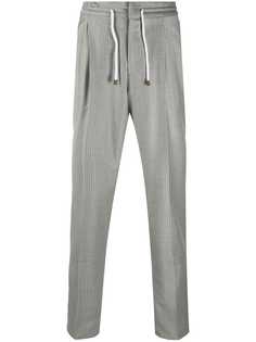 Brunello Cucinelli прямые брюки в тонкую полоску