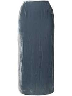 Georgia Alice Pearl velvet midi skirt