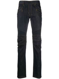 Balmain джинсы скинни с прорезями