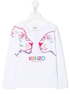 Kenzo Kids футболка с принтом Tiger Friends