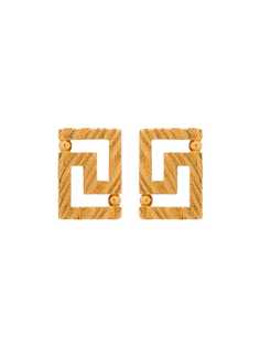 Versace Greca gold-tone earrings