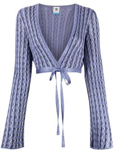 M Missoni cropped tie-waist cardigan