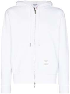 Thom Browne centre back stripe loopback cotton hoodie