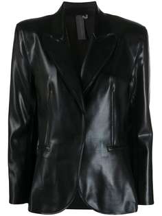 Norma Kamali coated blazer