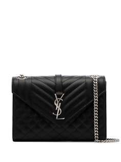 Saint Laurent сумка-конверт на плечо среднего размера с монограммой