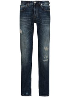 Eleventy distressed straight-leg jeans