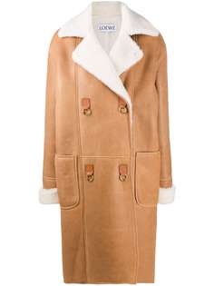 Loewe oversized textured double-breasted coat