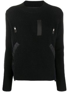 Sacai patch-detail jumper
