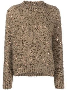 Brunello Cucinelli sequin embroidered jumper