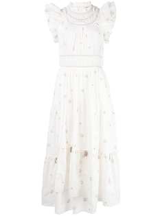 Ulla Johnson Zemora shell embellished midi dress