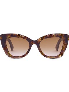 Fendi солнцезащитные очки F is Fendi в оправе кошачий глаз