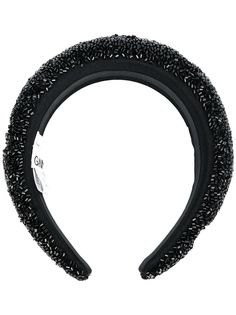 GANNI polka dot beaded headband