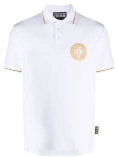 Versace Jeans Couture logo cotton polo shirt