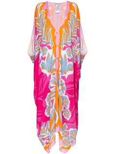 Emilio Pucci платье макси с цветочным принтом