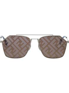 Fendi солнцезащитные очки Eyeline в прямоугольной оправе