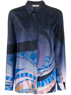 Emilio Pucci рубашка с абстрактным принтом