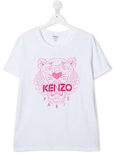 Kenzo Kids футболка с принтом Tiger