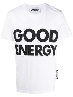 Moschino футболка с надписью Good Energy