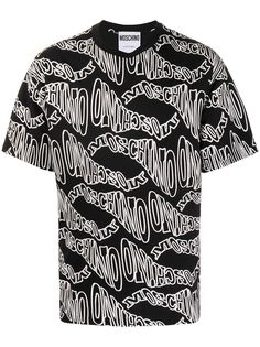 Moschino футболка с графичным логотипом
