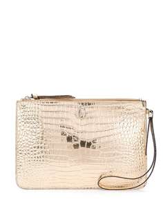 Jimmy Choo клатч Fara с тиснением под кожу крокодила