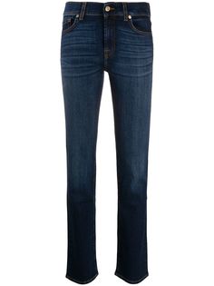 7 For All Mankind прямые джинсы средней посадки