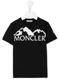 Moncler Kids футболка с логотипом